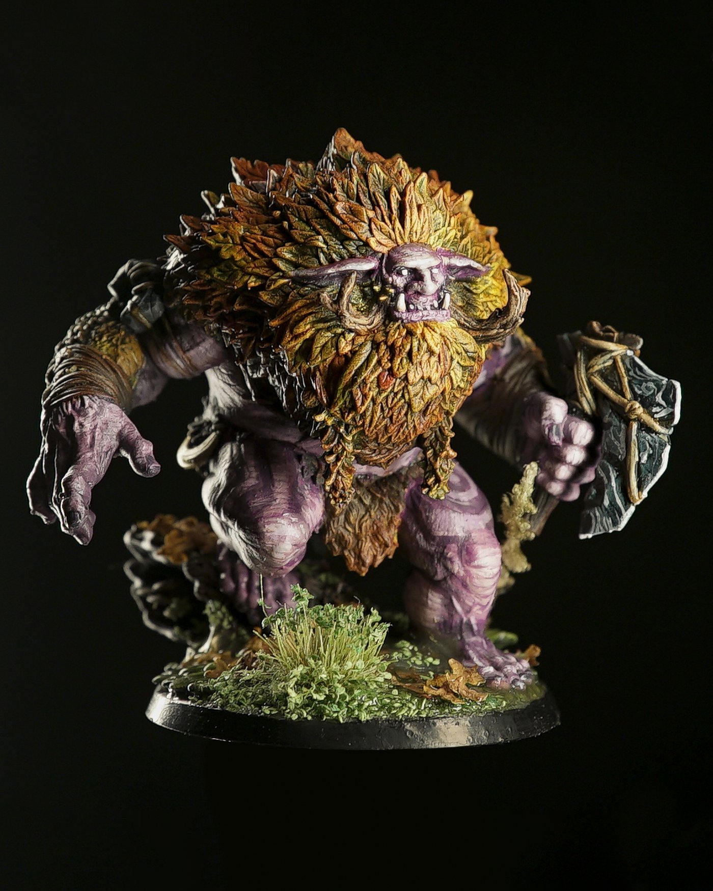 Leaf Troll, miniatura in scala 75mm